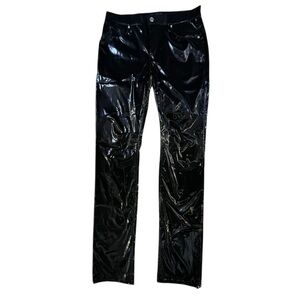 RtA‎ Shiny Black Vinyl Pants